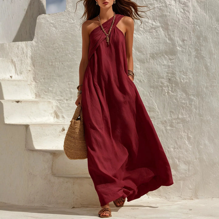Sharon - One Shoulder Maxi Dress