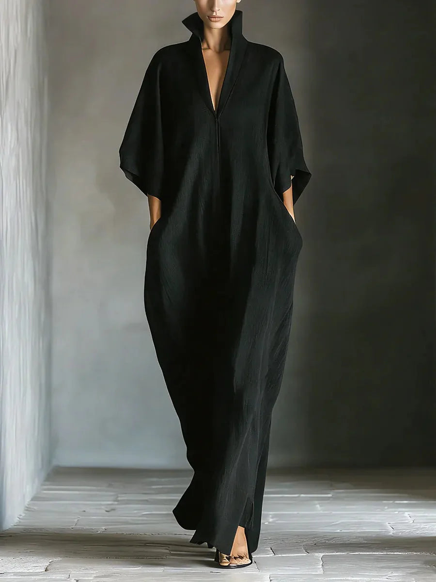 Cosima | Maxi Dress with Kimono Sleeves and V-Neck