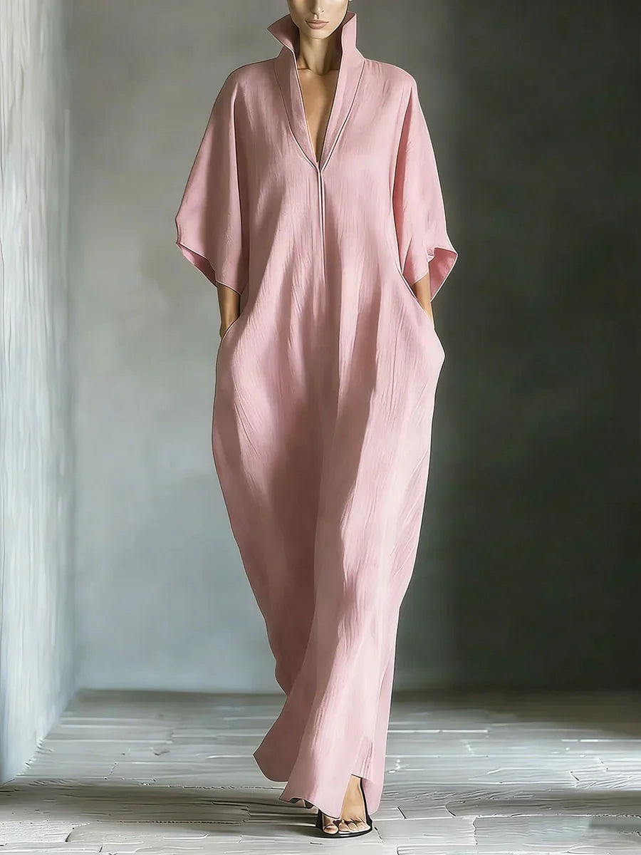 Cosima | Maxi Dress with Kimono Sleeves and V-Neck