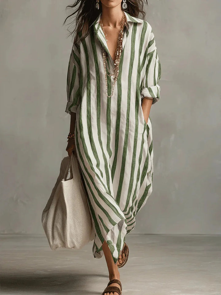 Roxy - Elegant Long Shirt Dress