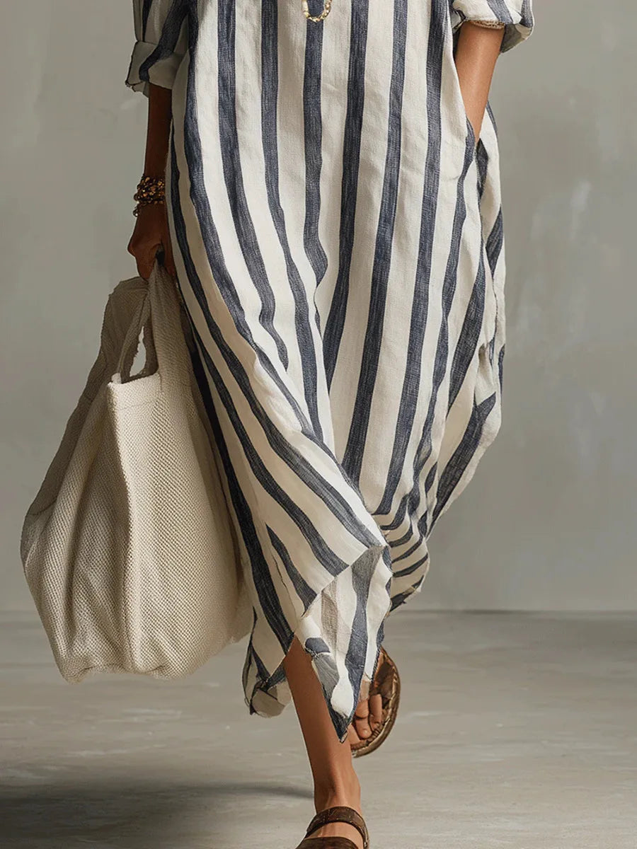 Roxy - Elegant Long Shirt Dress
