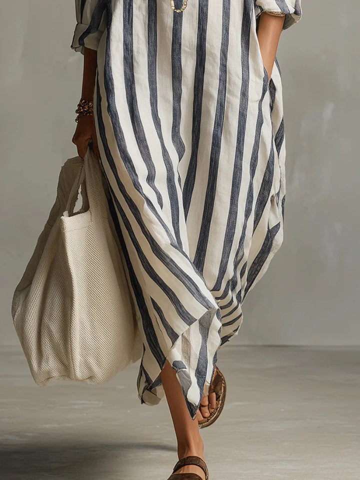 Roxy - Elegant Long Shirt Dress