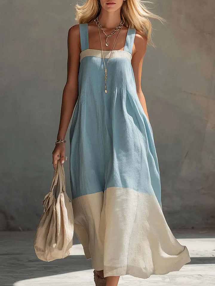 Barbara - Color Block Maxi Dress