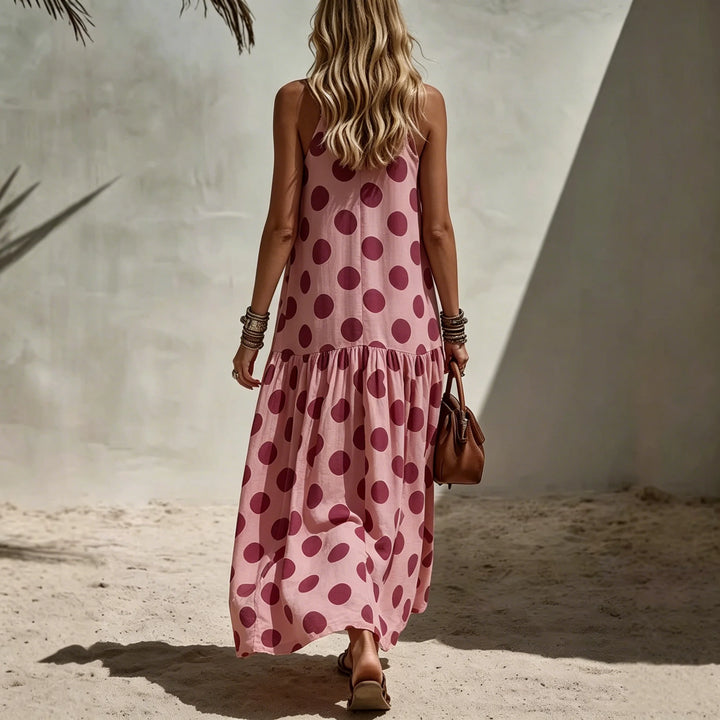 Gloria - Polka Dot Tiered Dress