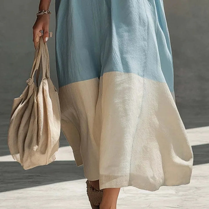 Barbara - Color Block Maxi Dress