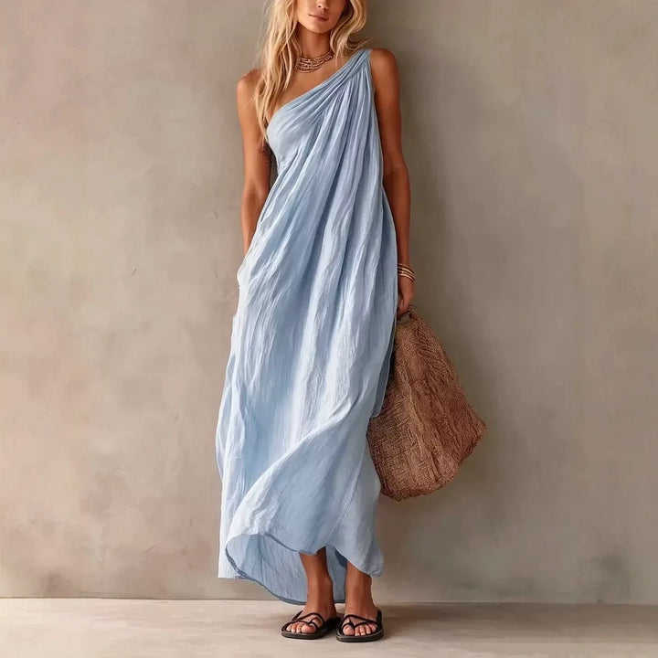 Judy - Draped One Shoulder Dress