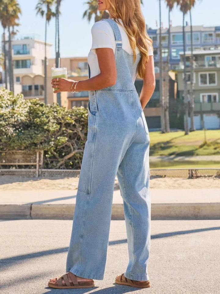 Amy - Stylish Denim Jumpsuit With Pockets