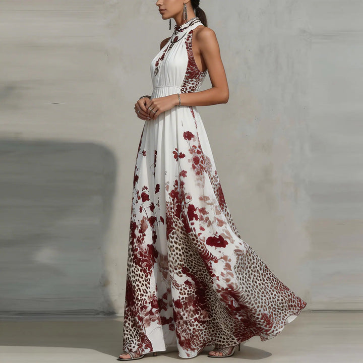 Beverly - Off-Shoulder White Floral Maxi Dress