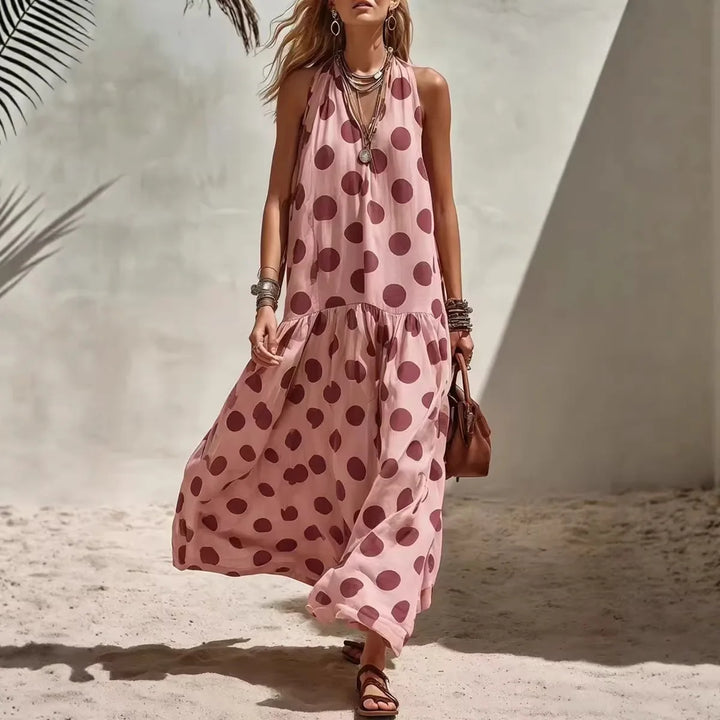 Gloria - Polka Dot Tiered Dress