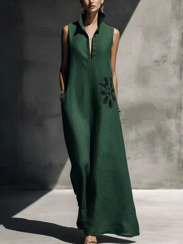Denise - Cinched Waist Maxi Dress