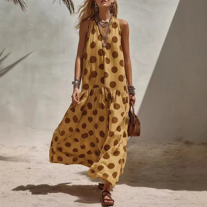 Gloria - Polka Dot Tiered Dress