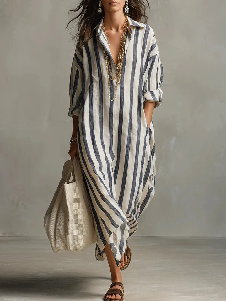Roxy - Elegant Long Shirt Dress
