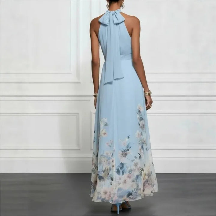 Gail - Vintage Off-Shoulder Floral Maxi Dress