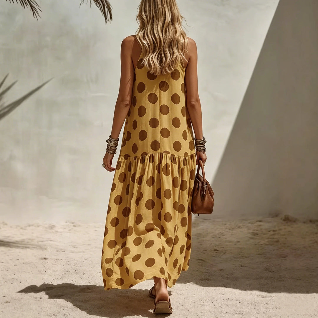 Gloria - Polka Dot Tiered Dress