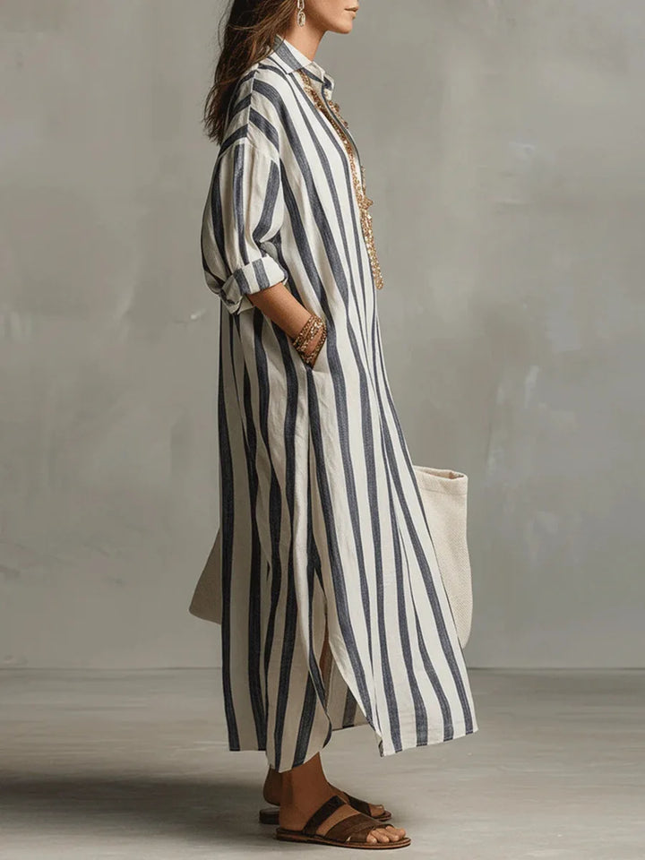 Roxy - Elegant Long Shirt Dress