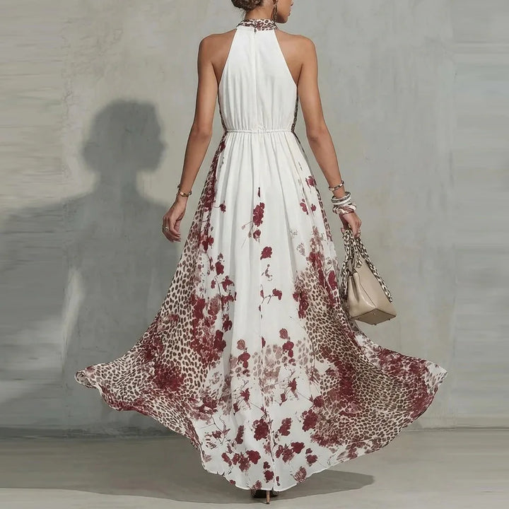 Beverly - Off-Shoulder White Floral Maxi Dress