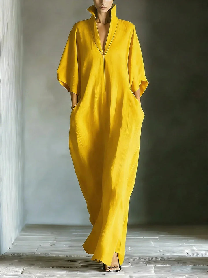 Cosima | Maxi Dress with Kimono Sleeves and V-Neck