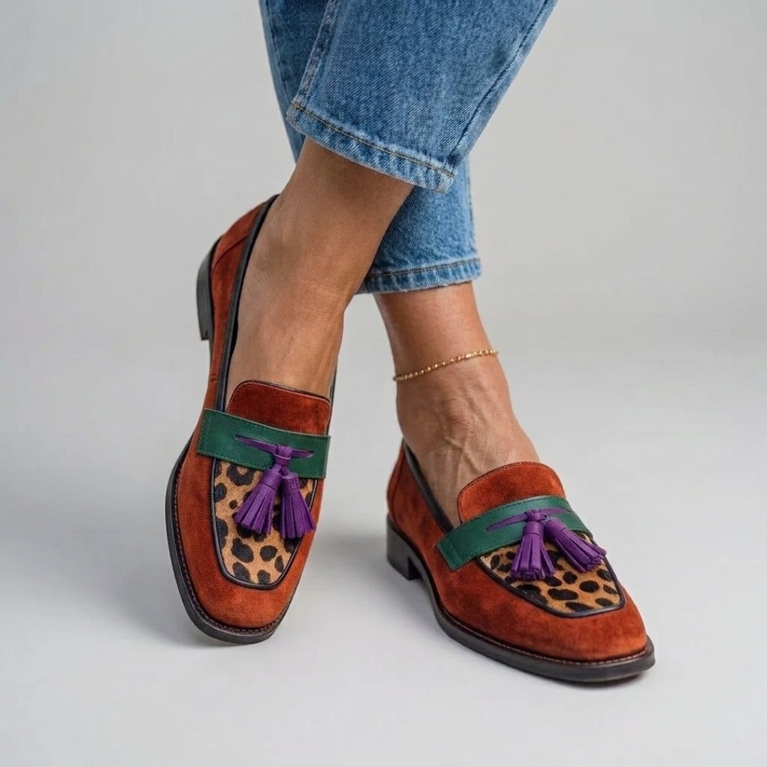 Rihanna | Square-Toe Loafers with Tassels