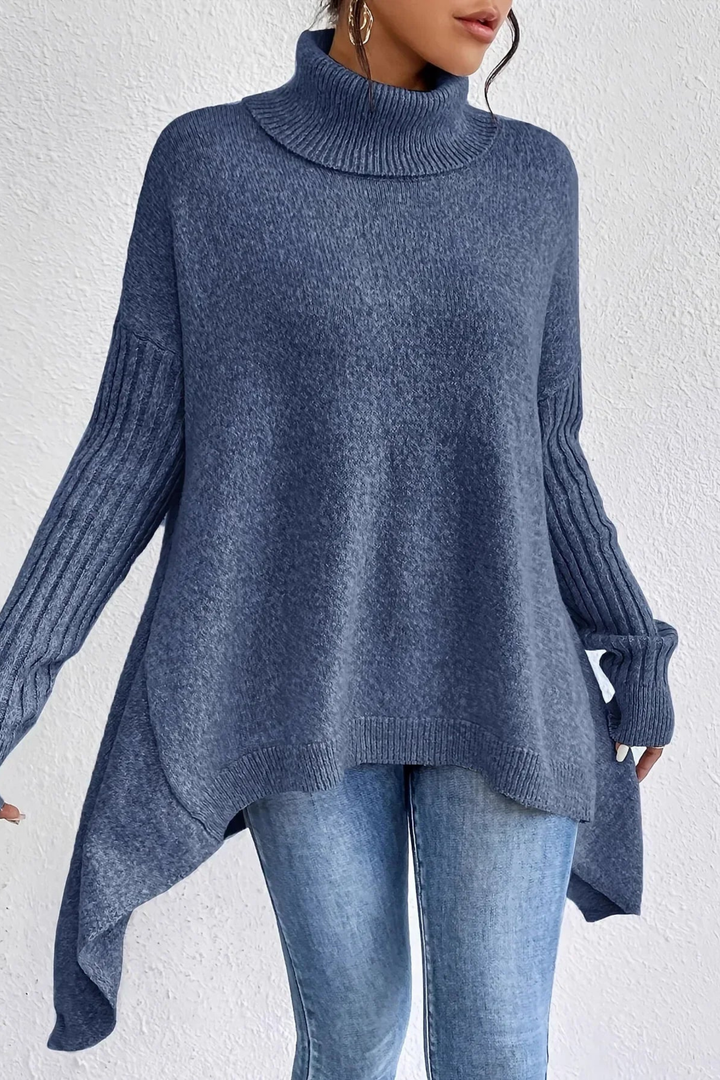 Mabel | Oversized Turtleneck Knit Sweater