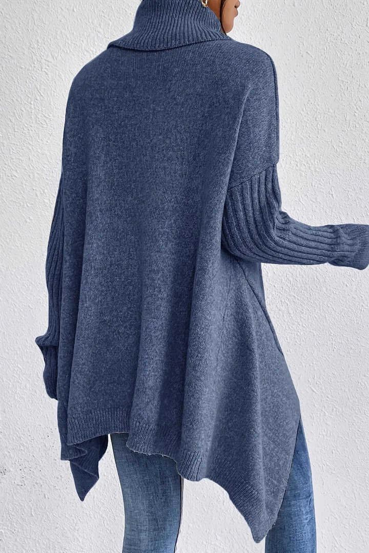 Mabel | Oversized Turtleneck Knit Sweater