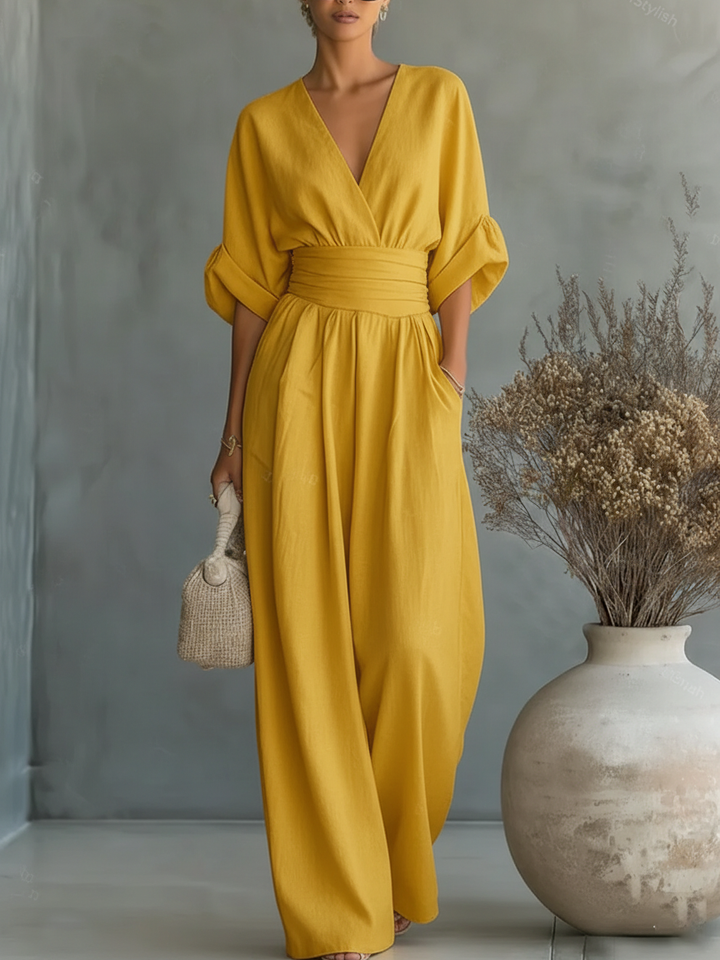 Chiara | Fluid Long Jumpsuit with Print
