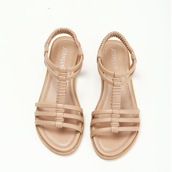 Vintage Bohemian Hollow-Out Flat Comfortable Roman Sandals