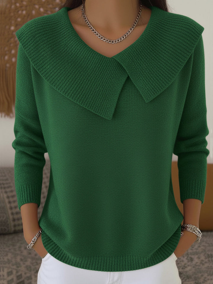 Yareli™ | Women's Oversized Collar Knit Jumper