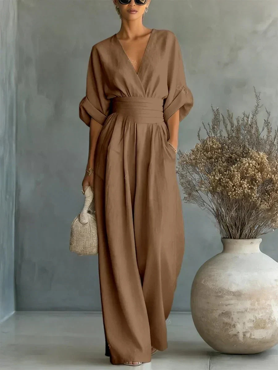 Chiara | Fluid Long Jumpsuit with Print