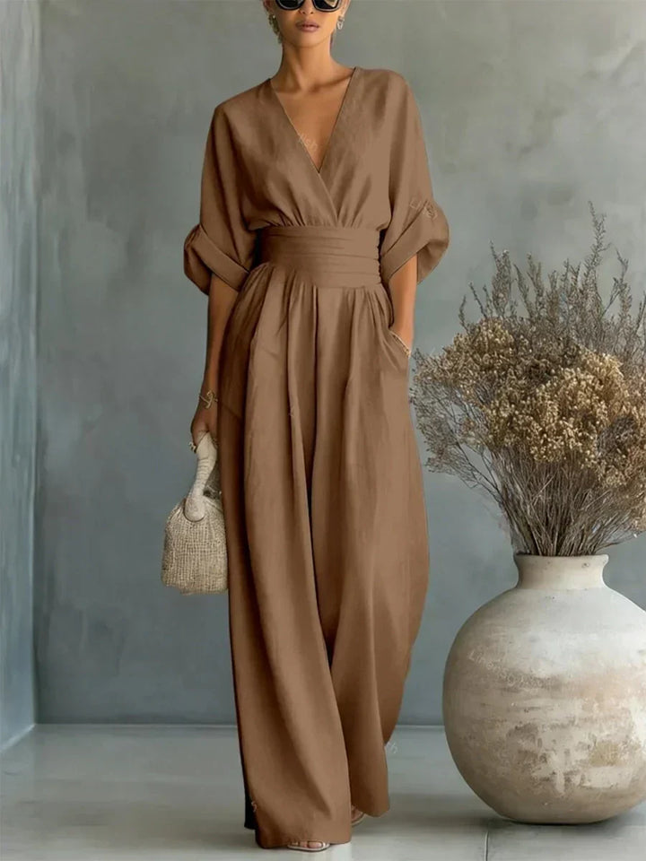 Chiara | Fluid Long Jumpsuit with Print