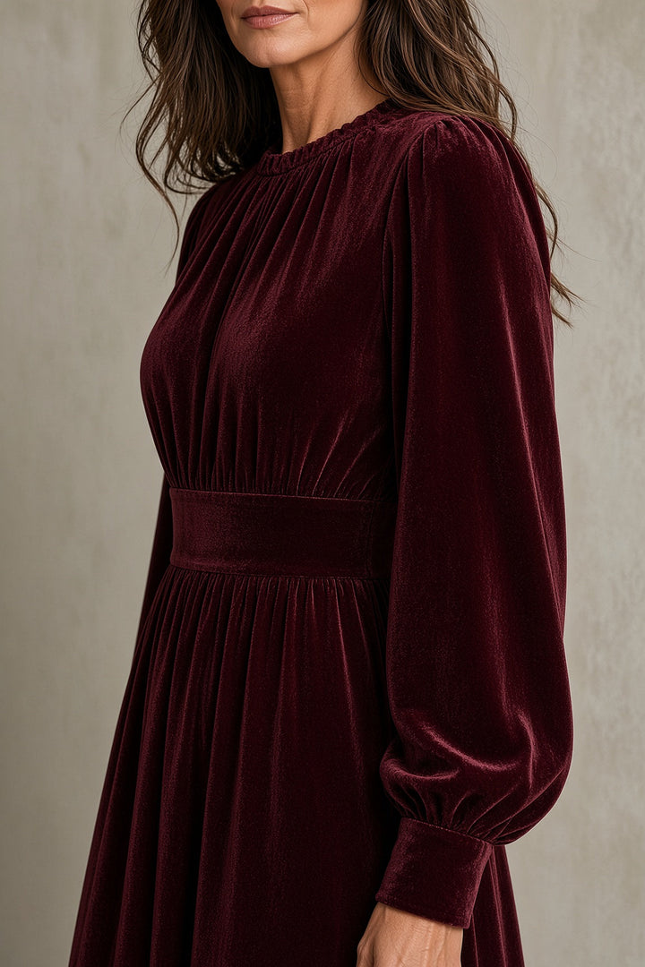 Rhea | Flowing Pleated Maxi Dress