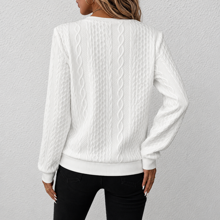 Heidi™ | Textured Quarter-Zip Sweater