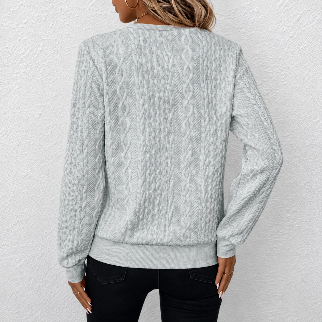 Heidi™ | Textured Quarter-Zip Sweater