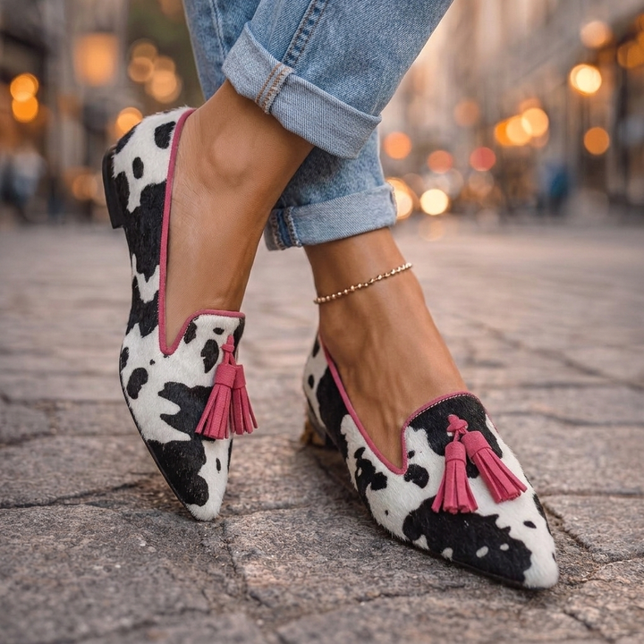 Ondine | Pointed Flats with Tassels