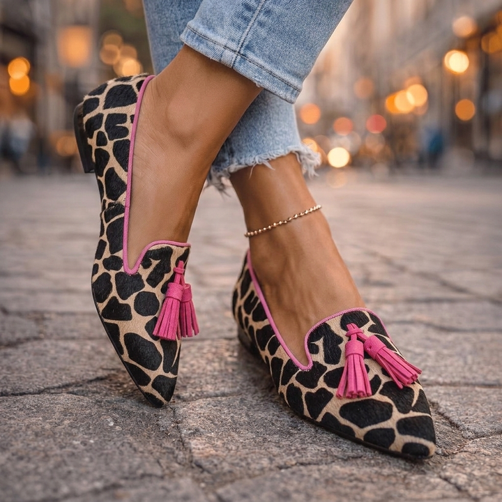 Ondine | Pointed Flats with Tassels