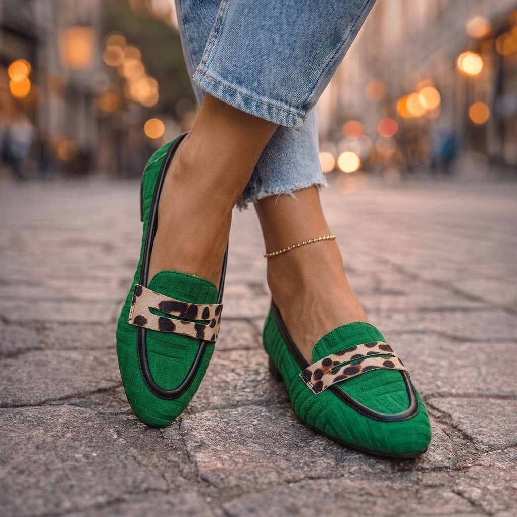 Fiorel | Leopard Slip-On Loafers