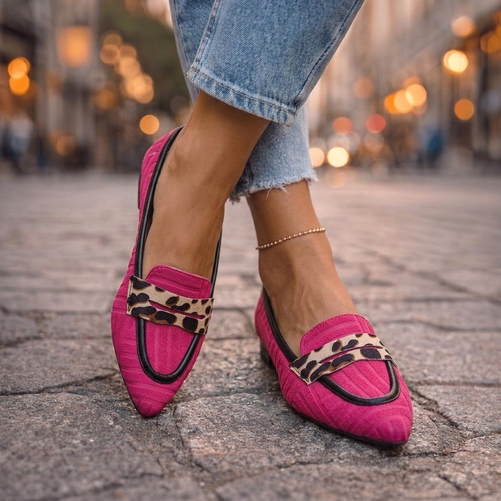 Fiorel | Leopard Slip-On Loafers