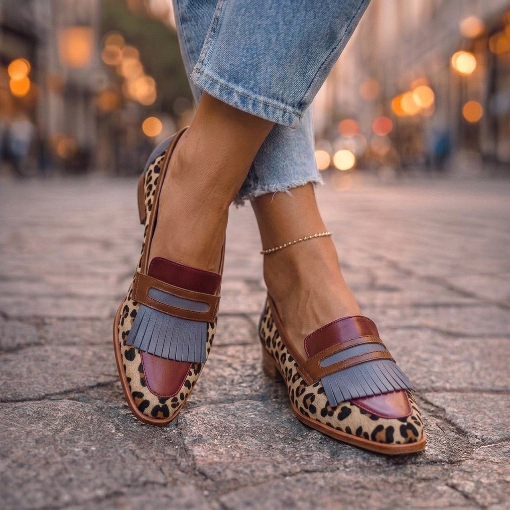 Rihanna | Square-Toe Loafers with Tassels