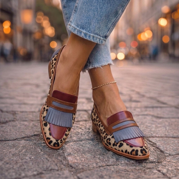 Rihanna | Square-Toe Loafers with Tassels