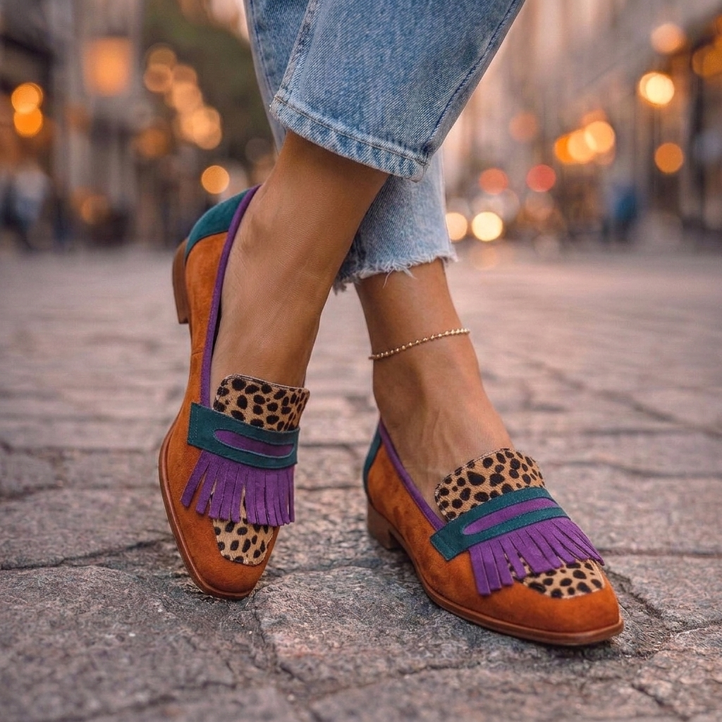 Rihanna | Square-Toe Loafers with Tassels