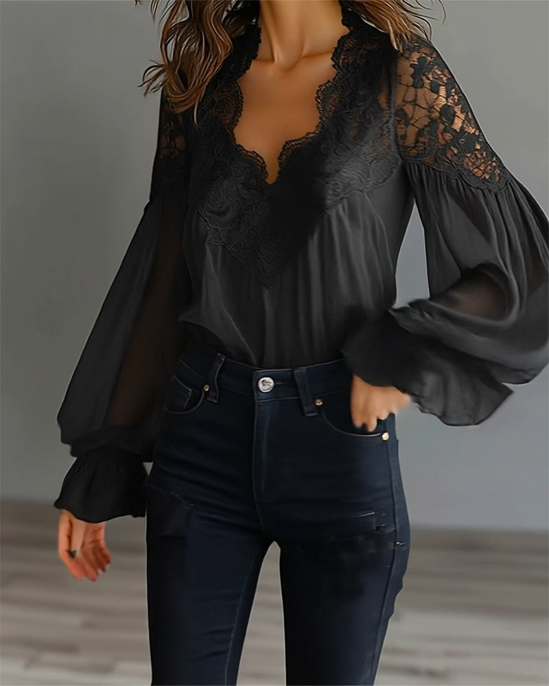 Ilvara - Elegant Lace Blouse for Women