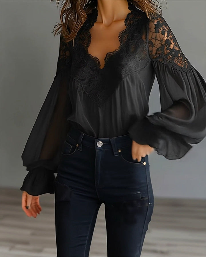 Ilvara - Elegant Lace Blouse for Women