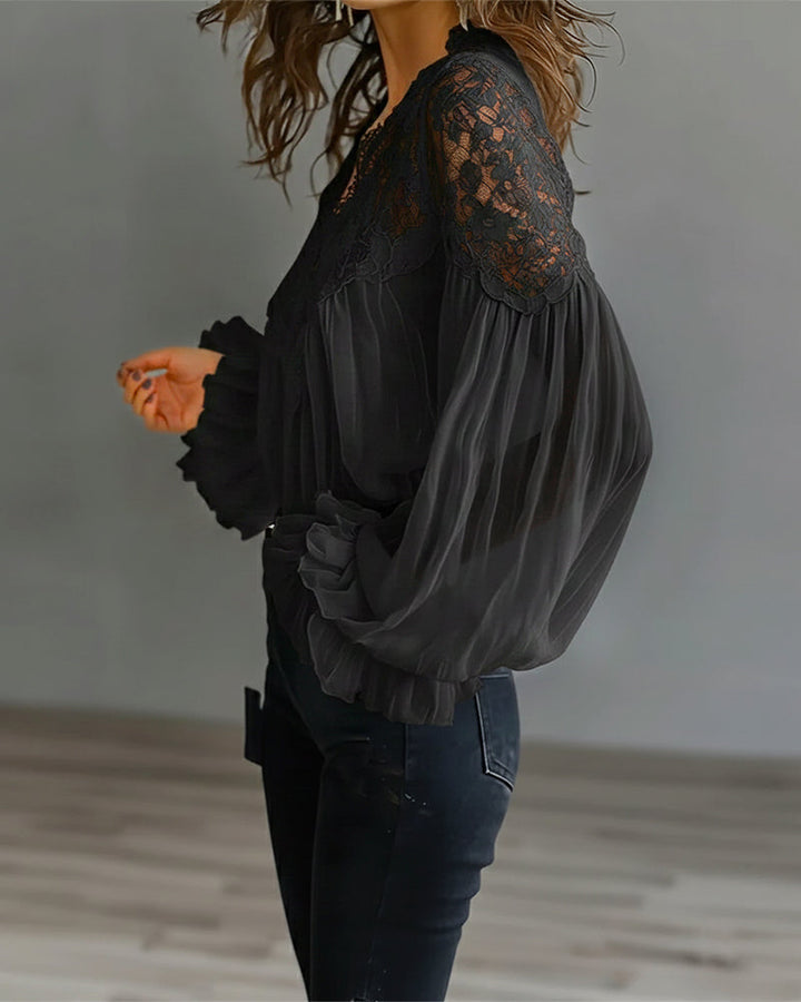 Ilvara - Elegant Lace Blouse for Women