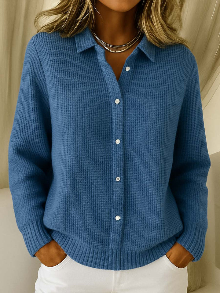 Amari™ | Women's Classic Waffle Knit Cardigan