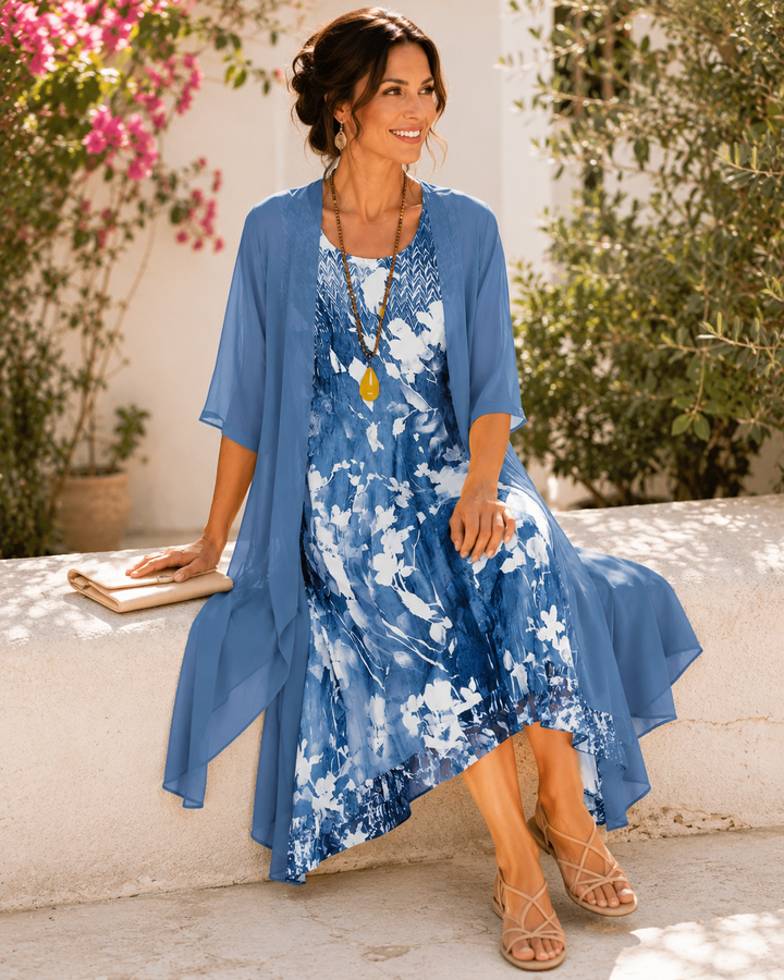 Olivia Two-Layer Airy Dress detail