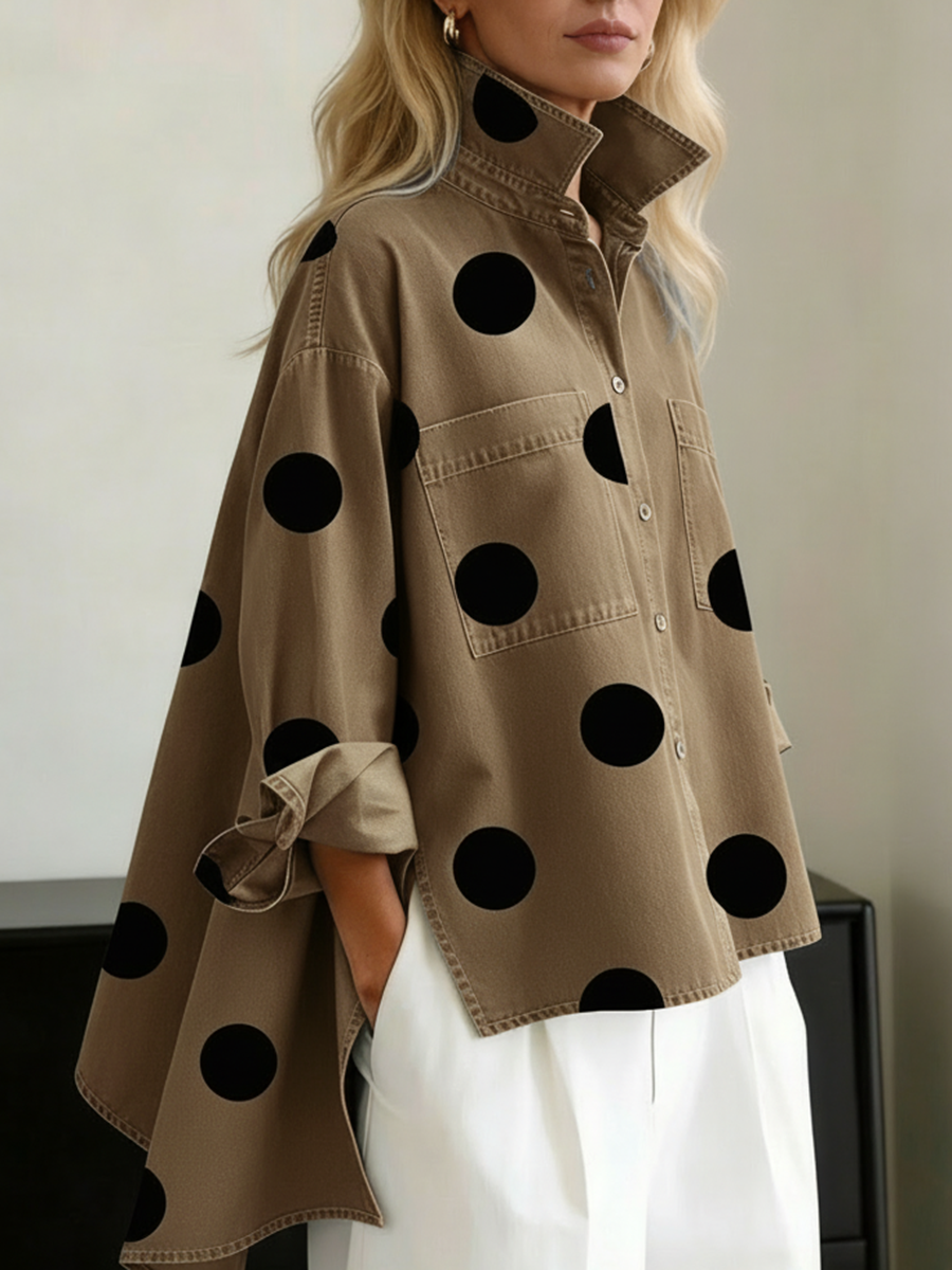 Peggy | Polka Dot Overshirt