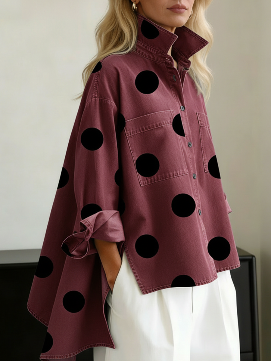 Peggy | Polka Dot Overshirt