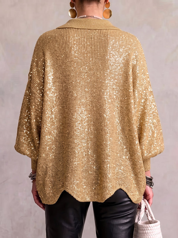 Isadora | Oversized Collared Cardigan