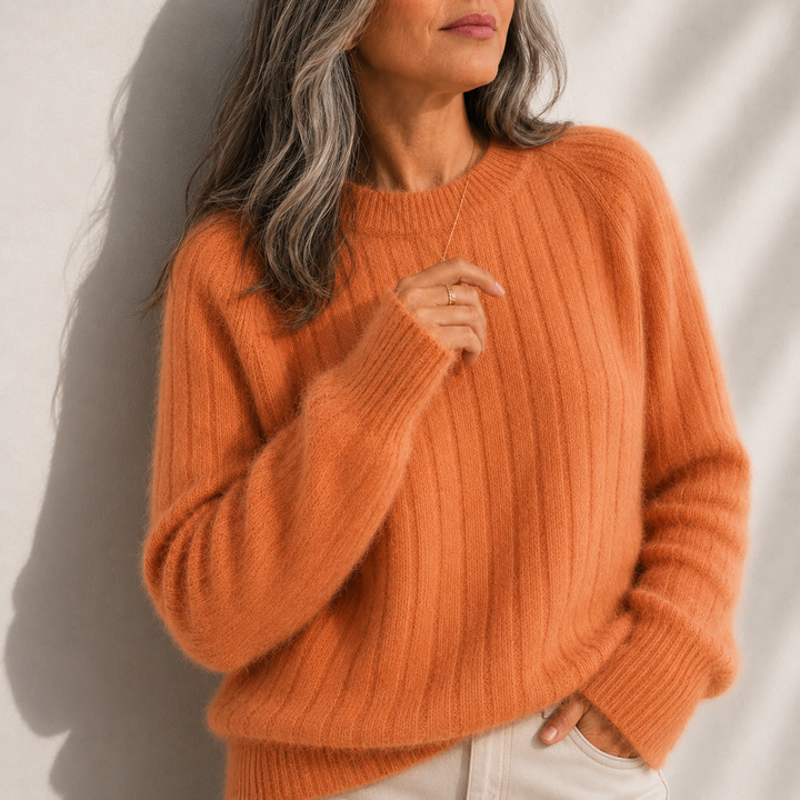 Milana™ | Women's Solid Color Fluffy Sweater