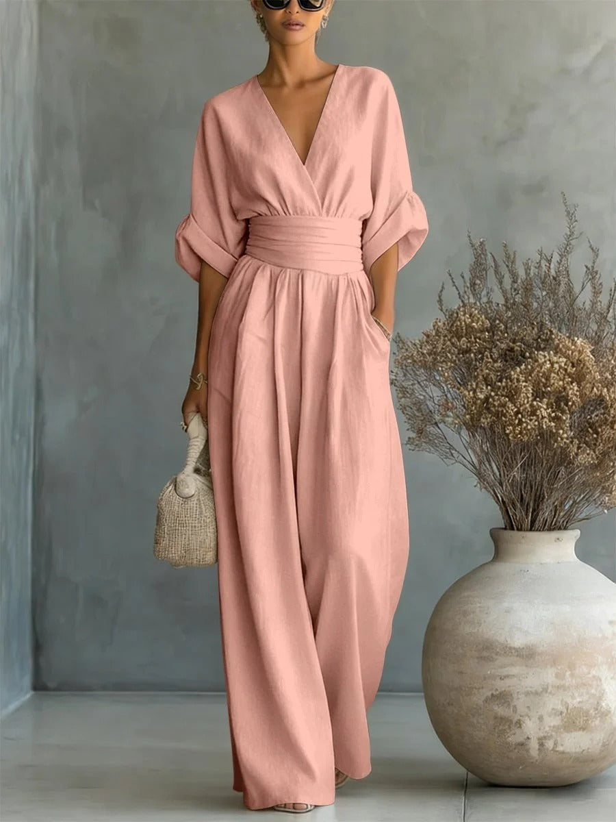 Chiara | Fluid Long Jumpsuit with Print