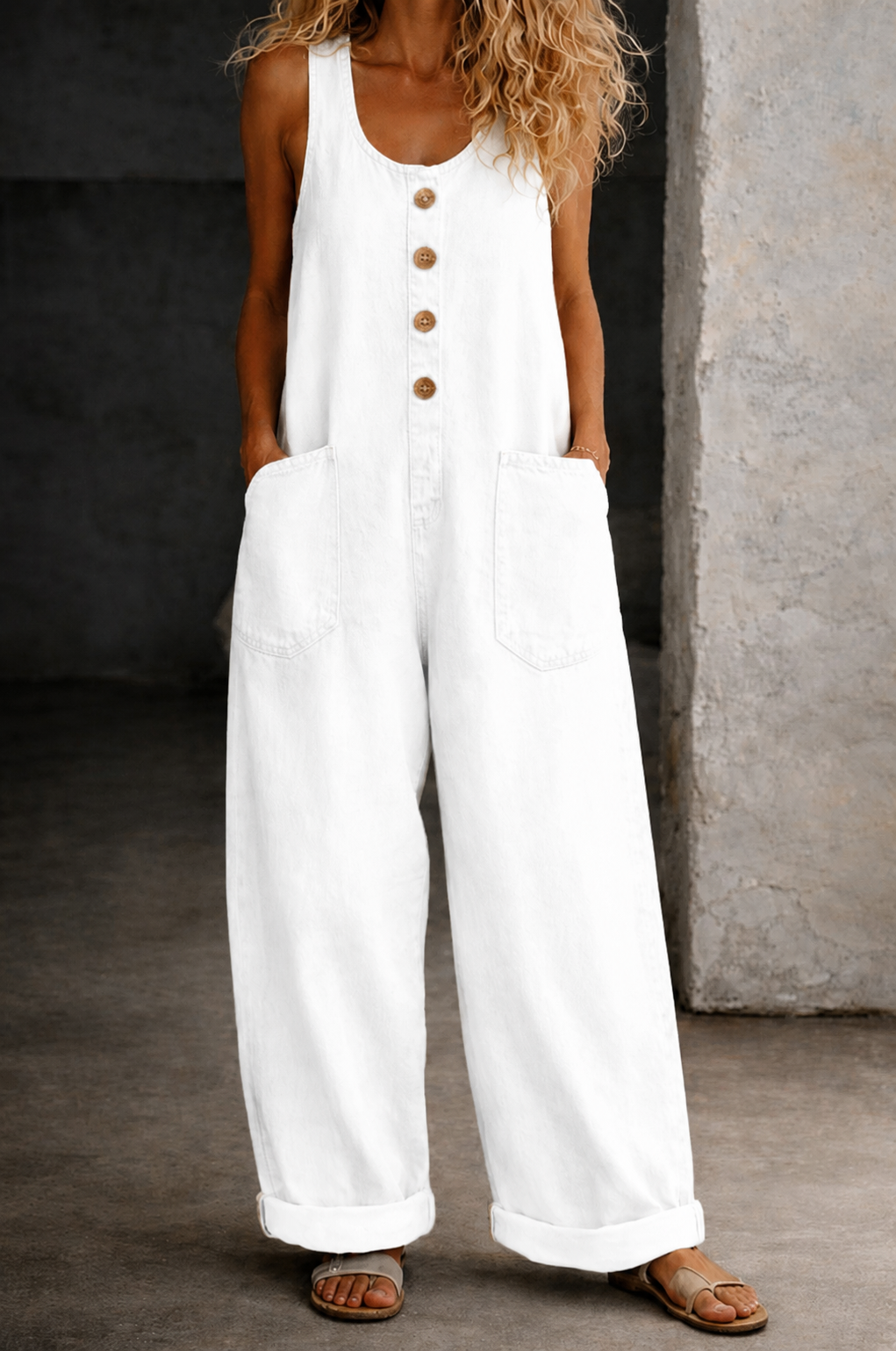 Saylor | Vintage Washed Cotton Denim Overalls